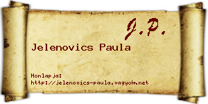 Jelenovics Paula névjegykártya